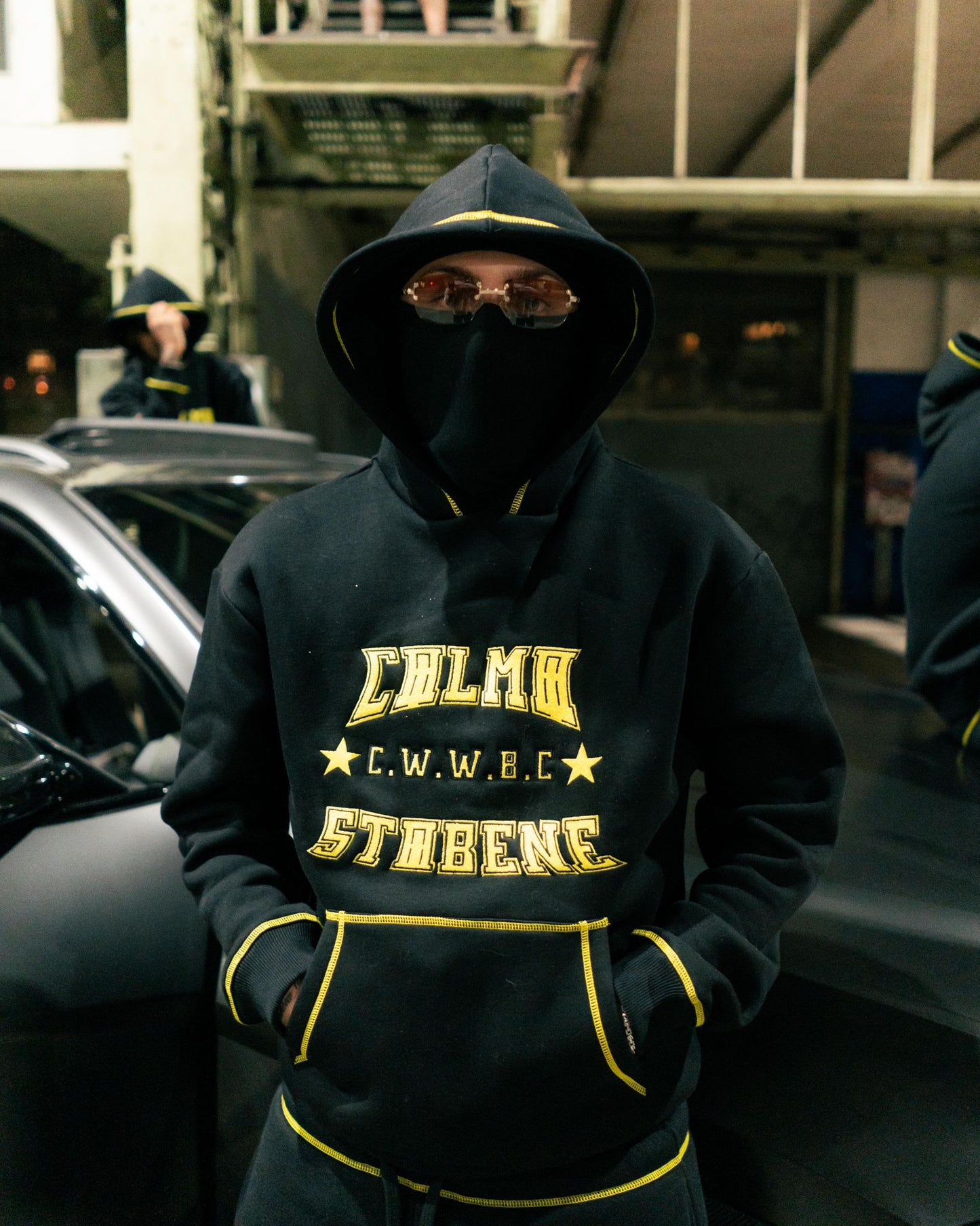 BLACK & YELLOW HOODIE