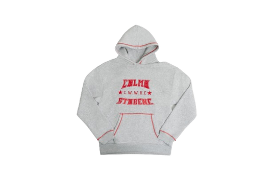 Grey & Red Hoodie